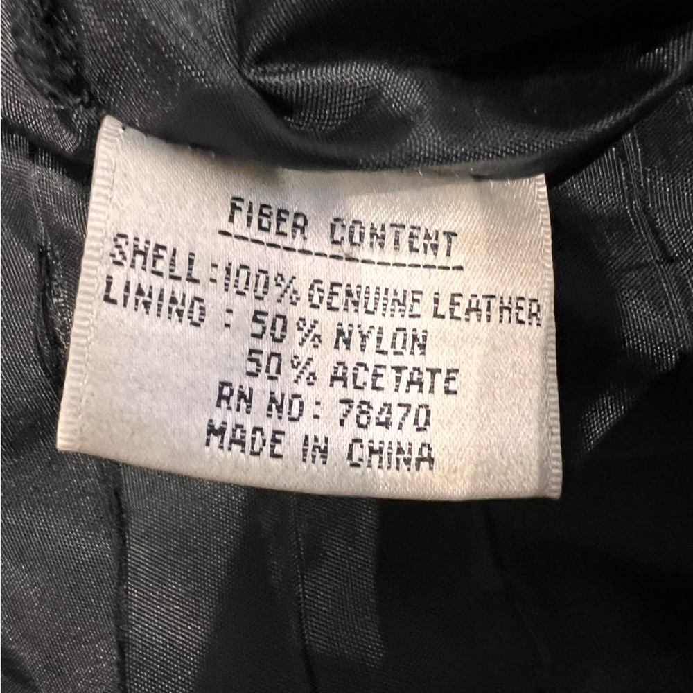 Nicole Miller New York 100% Leather Pants High Rise Straight Leg Black Y2K, 8 - Picture 7 of 14